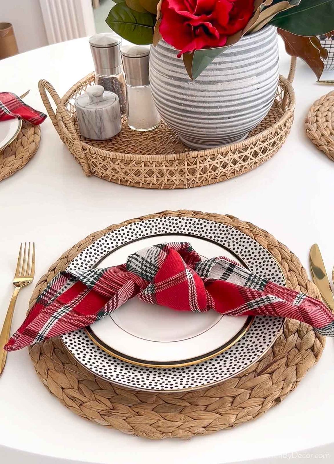 Mix and match your plates for an eclectic Thanksgiving table