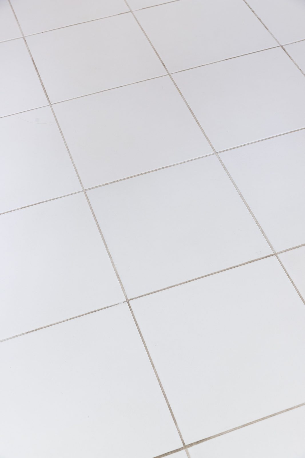 Tile floor with dirty grout