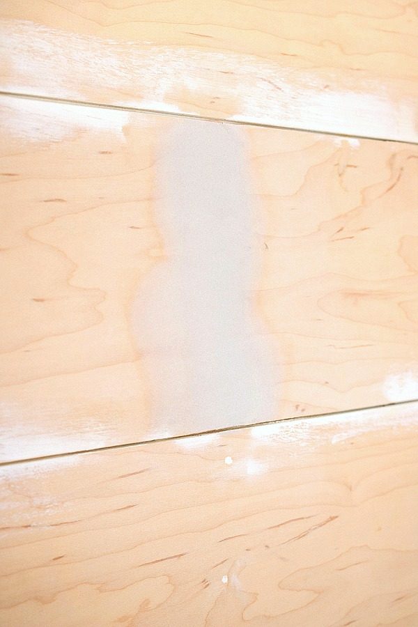 Tip for eliminate joints on shiplap walls - use auto body filler!