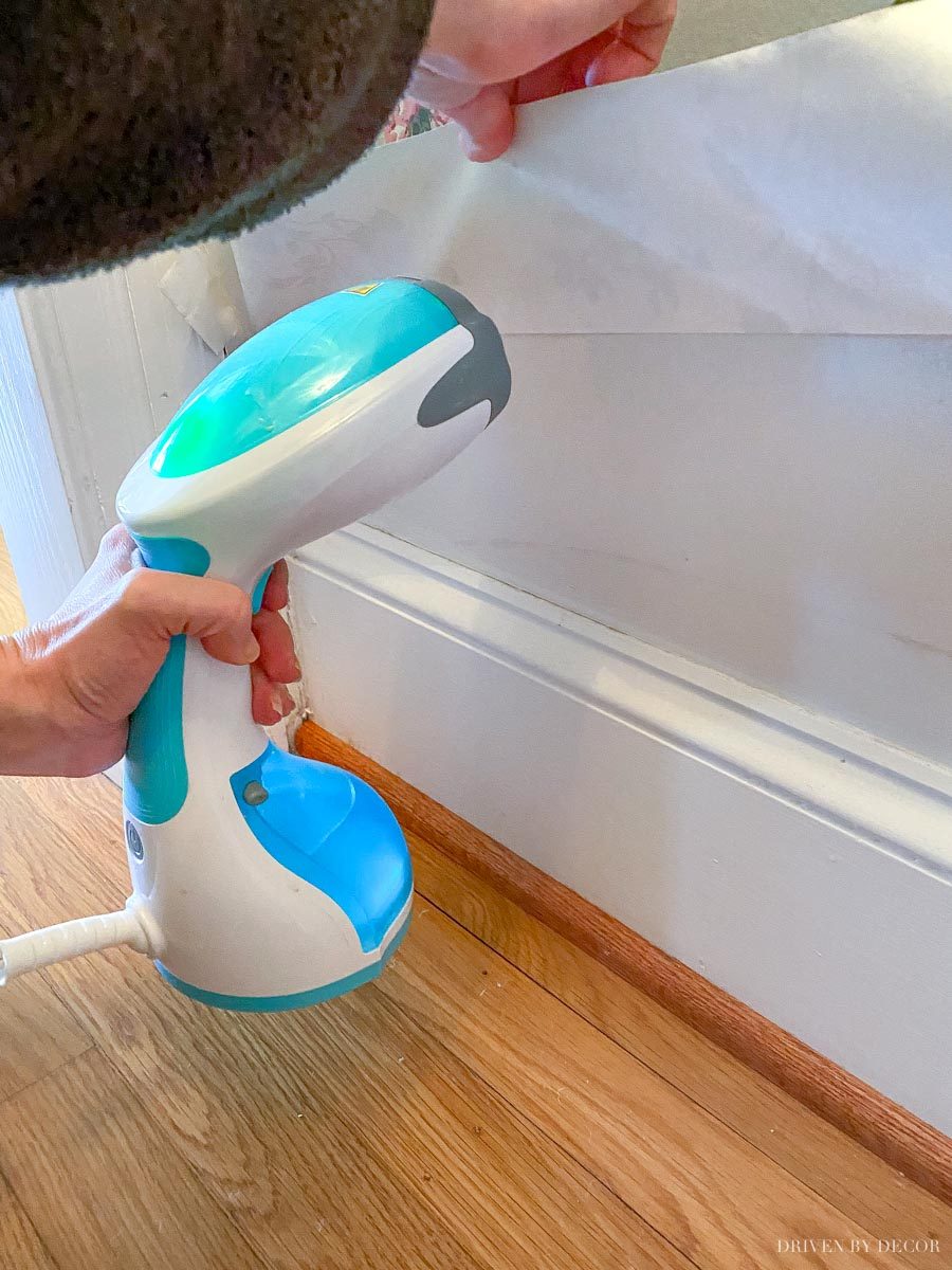 Great advice on the best way to remove wallpaper!