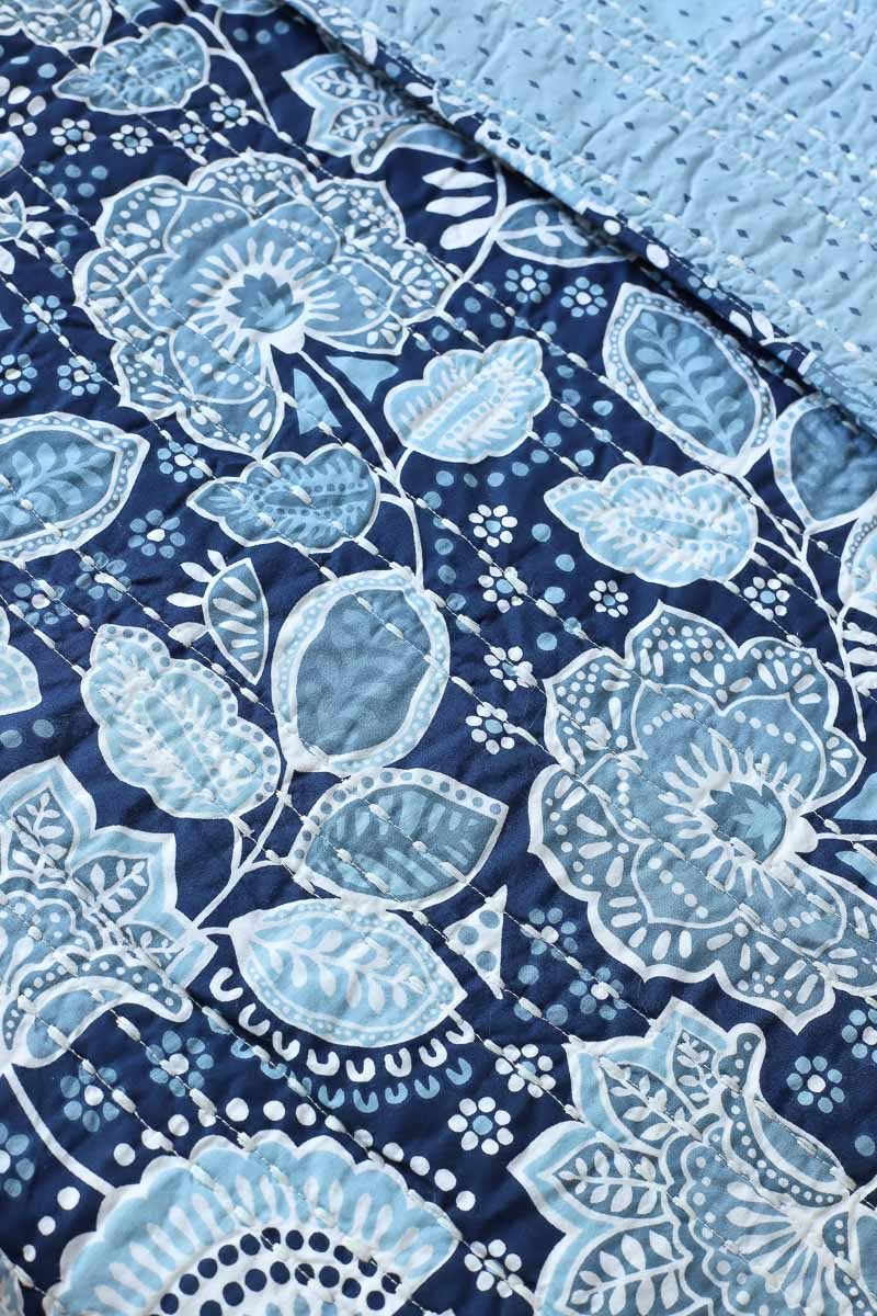 Vera Bradley's Traveler Floral quilt - LOVE the colors & pattern and that it reverses to a coordinating print!
