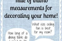 10 Practical Measurement Rules for Home Decor