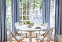 Our Breakfast Nook Makeover: Before and After Photos and a Bay Window Curtain Tutorial