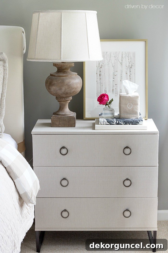 Awesome DIY! IKEA TRYSIL chest covered in fabric!