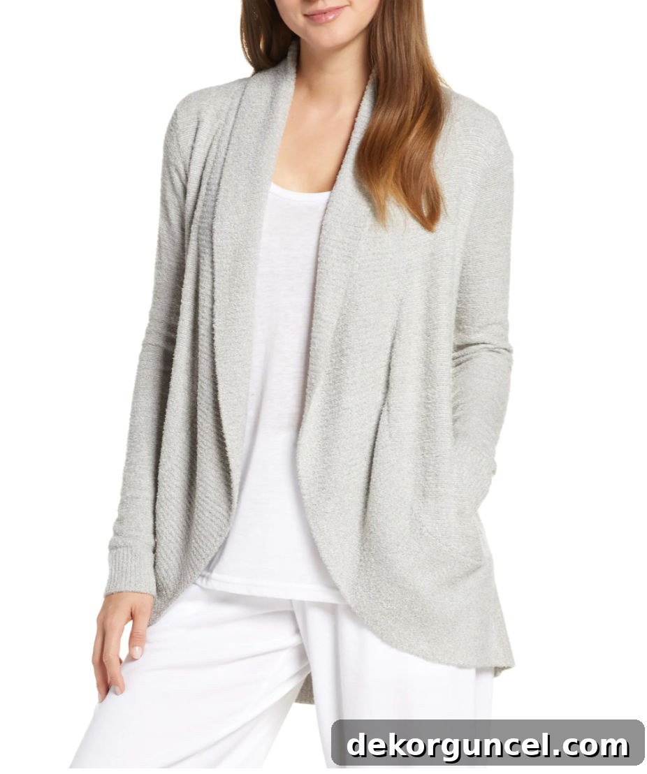 Love this Barefoot Dreams cardigan that's on sale for the Nordstrom Anniversary Sale - perfect for cozy layering!