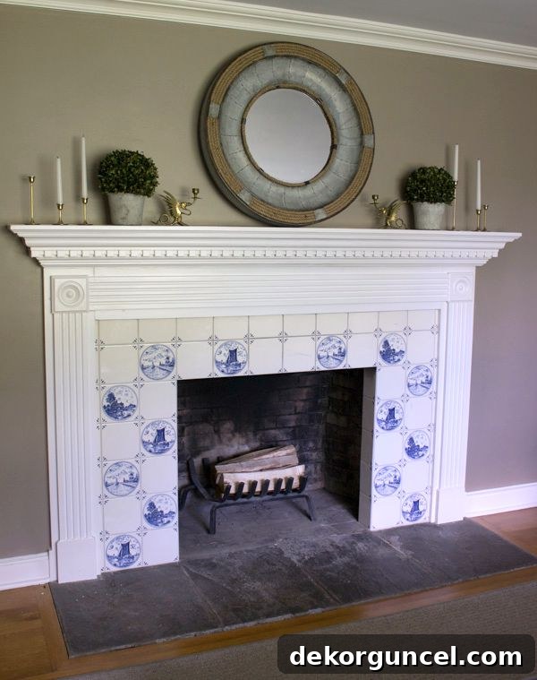 My Five Favorite Transformations 15 Living Room Fireplace Before: Dated Tile Surround