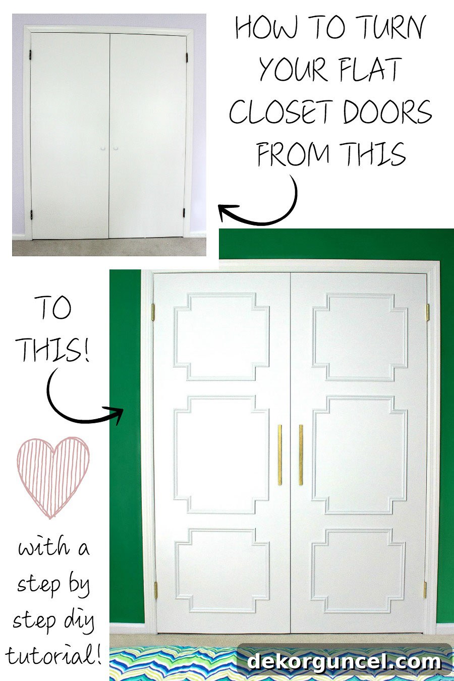 DIY Flat Panel Door Upgrade Guide 12 LOVE this flat panel door DIY makeover - such a huge difference!
