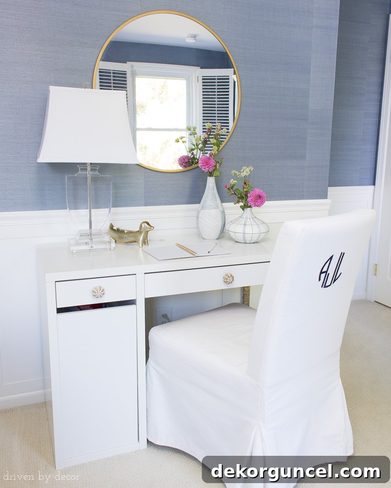 My Six Handpicked Kids Room Ideas 2 Transform an inexpensive slipcovered IKEA chair by adding a custom monogram to the back. A fantastic and personalized kids room decor idea!