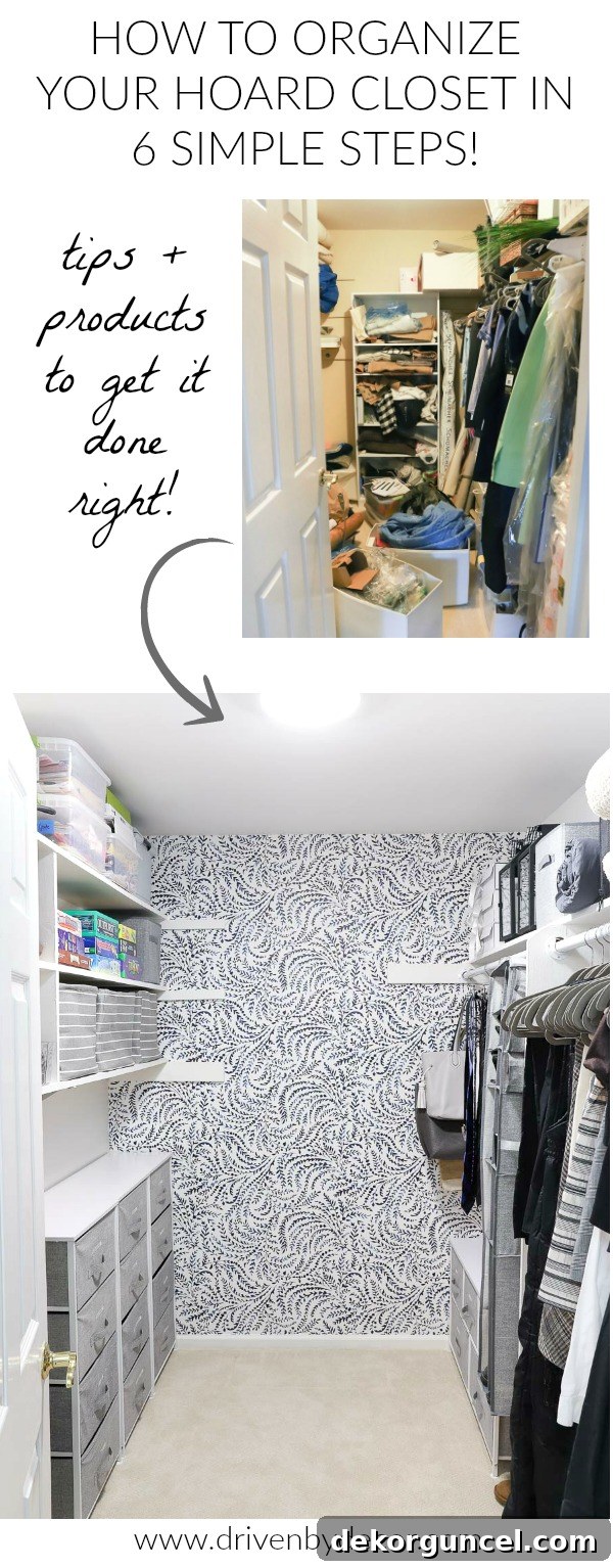 Great post with the best tips and products for organizing even the messiest closet!