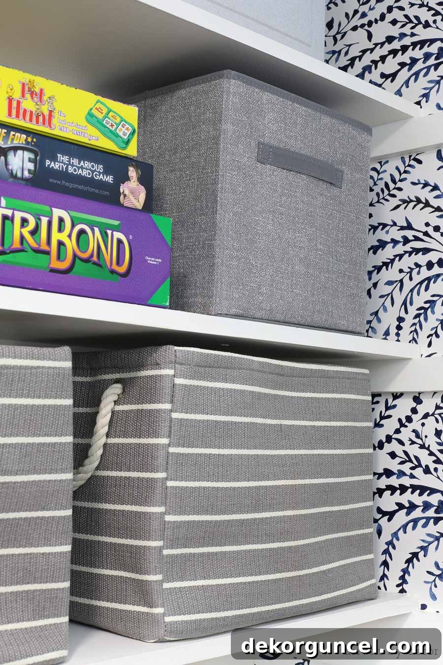 Great looking, functional storage cubes that are perfect for organizing your closet!