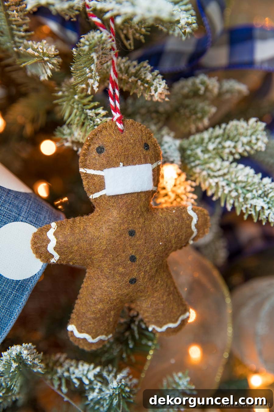 Best Holiday Movies and Favorite Holiday Traditions 4 The perfect Christmas ornament for 2020! Love this handmade gingerbread man!