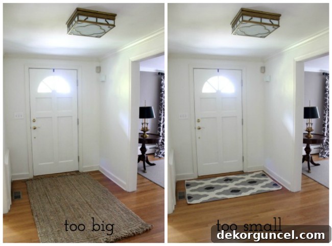 Foyer rug options