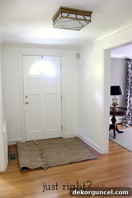 Rug that fits foyer