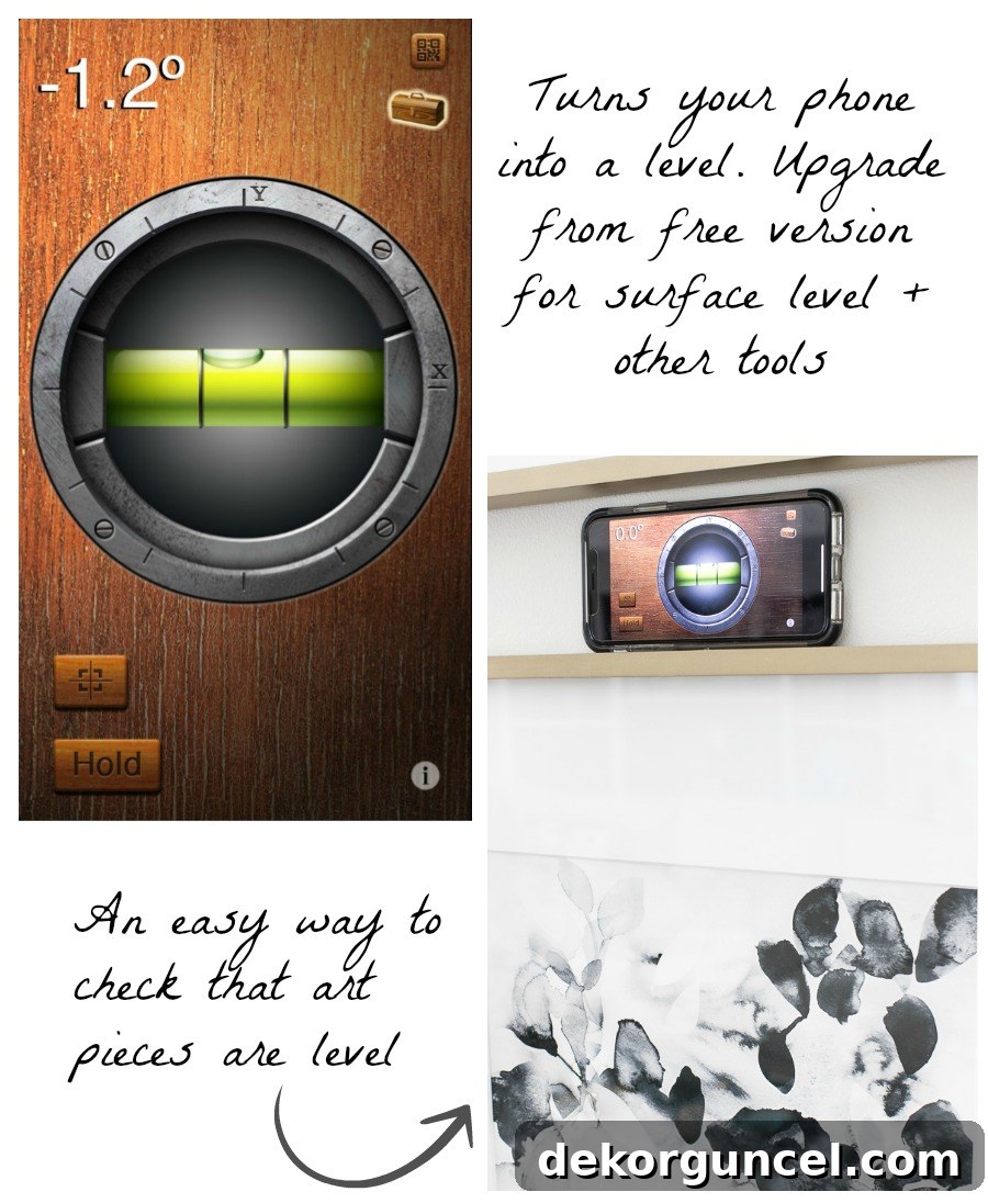 Design Your Dream Home: 10 Must-Have Decorating Apps 5 Transform your smartphone into a precise level instantly with this brilliant app – perfect for hanging art and DIY!