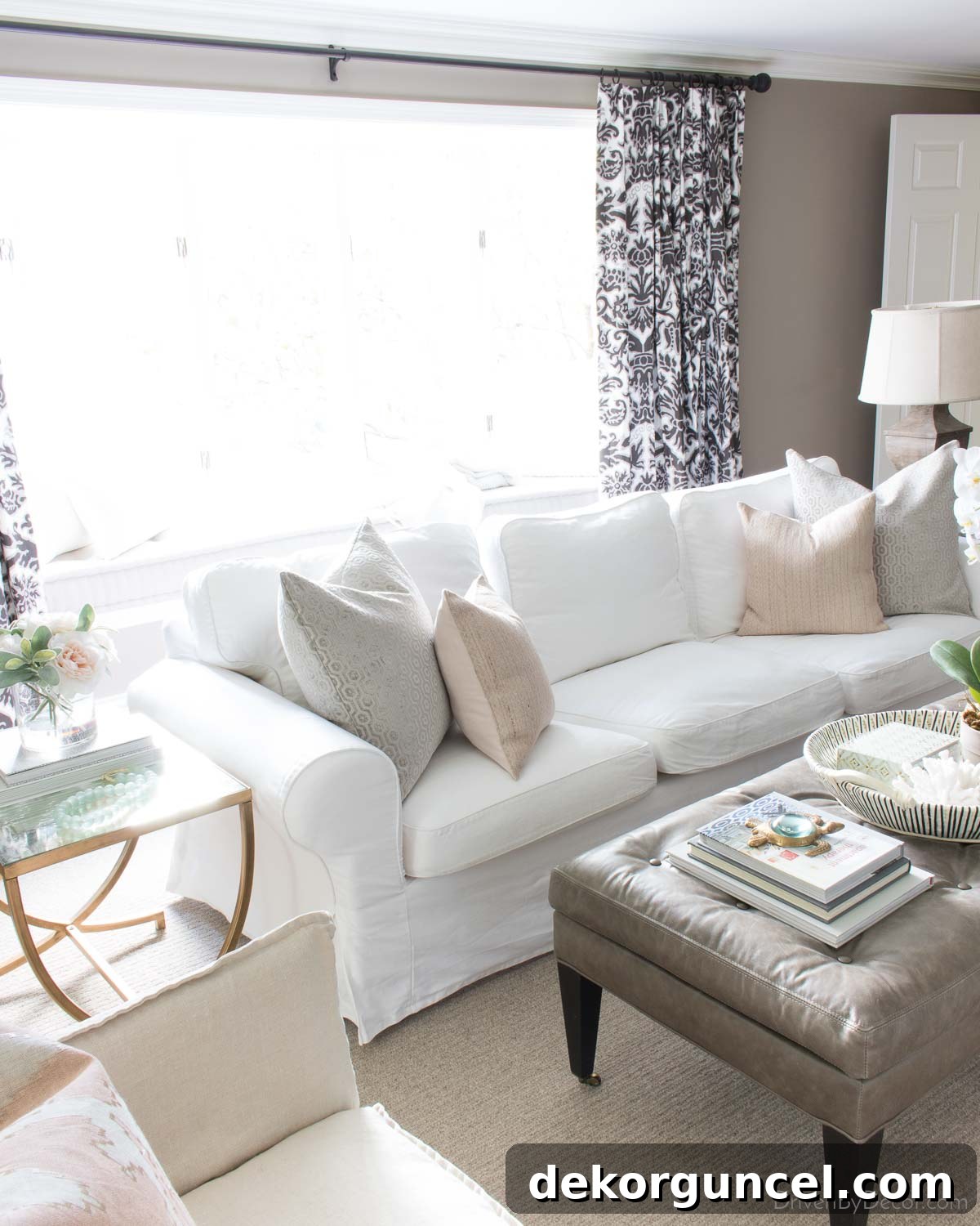 How to Choose Your Perfect Sectional Sofa 3 IKEA EKTORP white sofa, a practical and affordable option also available as a sectional.