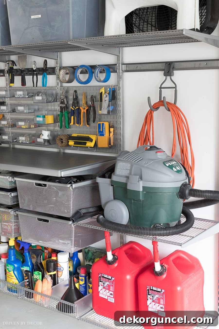 I'm thoroughly impressed by what I'm seeing with this Elfa utility garage shelving system!