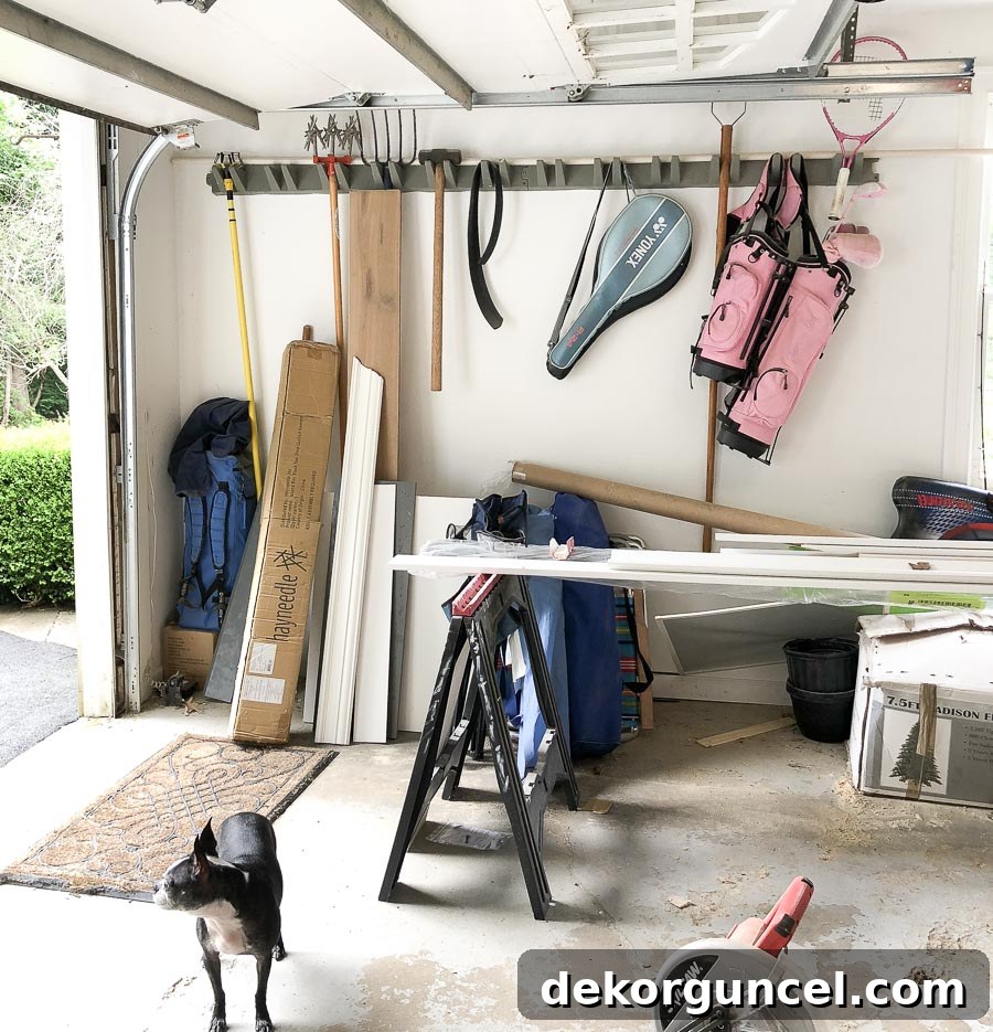 Our former tool storage system—click through to see its improved state now!