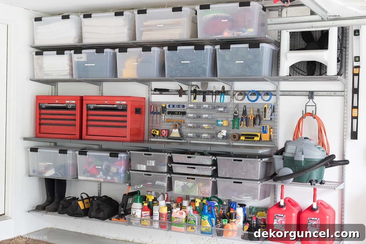 Ultimate garage organization goals! A step-by-step guide to transforming your garage from a disaster zone into the most organized space on the block.