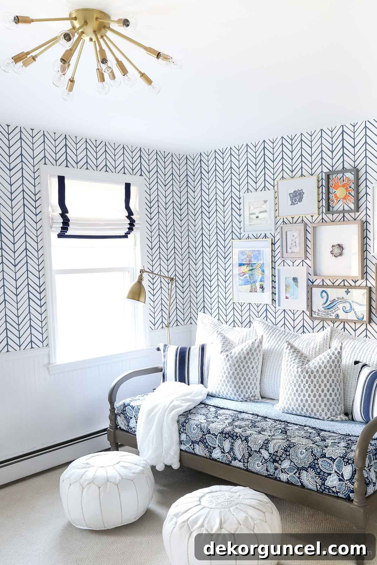 Behind the Illumination: My Home's Fixture Selections 17 A modern sputnik light fixture illuminating a bonus room, adding a fun and playful design element.