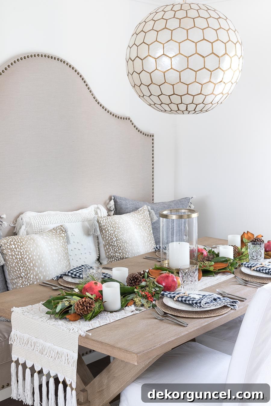 In-Depth Tutorial: Discover How Surprisingly Simple it is to Create This Long-Lasting Fresh Greenery Table Runner for Your Holiday Decor.