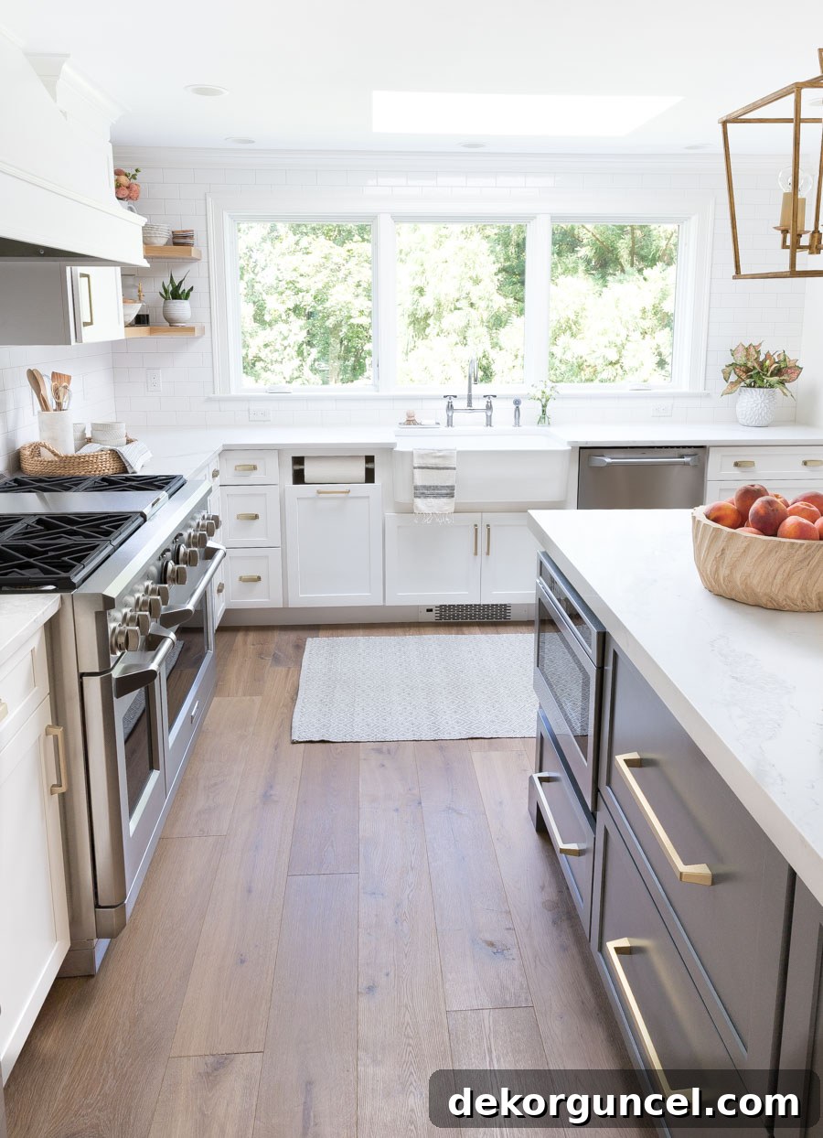 Gorgeous light oak prefinished engineered hardwood floors, a leading trend in 2019 flooring.
