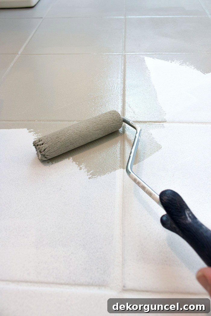 A comprehensive guide on how to paint ceramic tile floors for a durable, refreshed look.