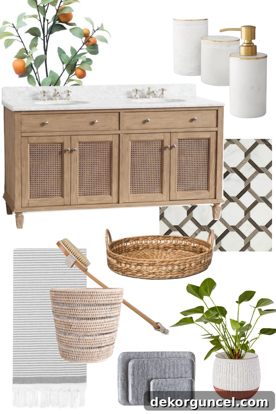Love this vanity and accessories for a master bathroom!