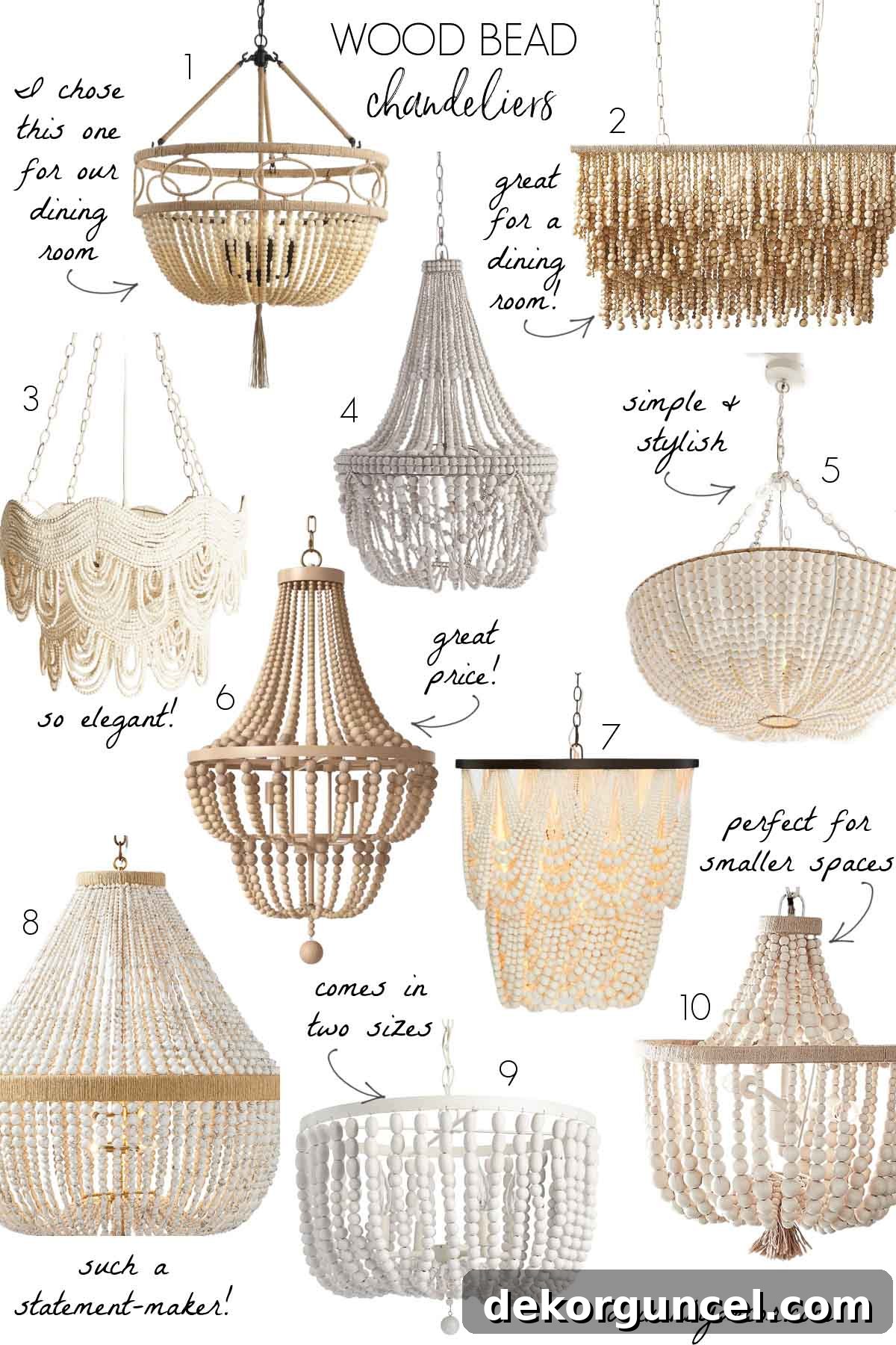 10 Stunning Wood Bead Chandeliers 13 My favorite wood bead chandeliers!