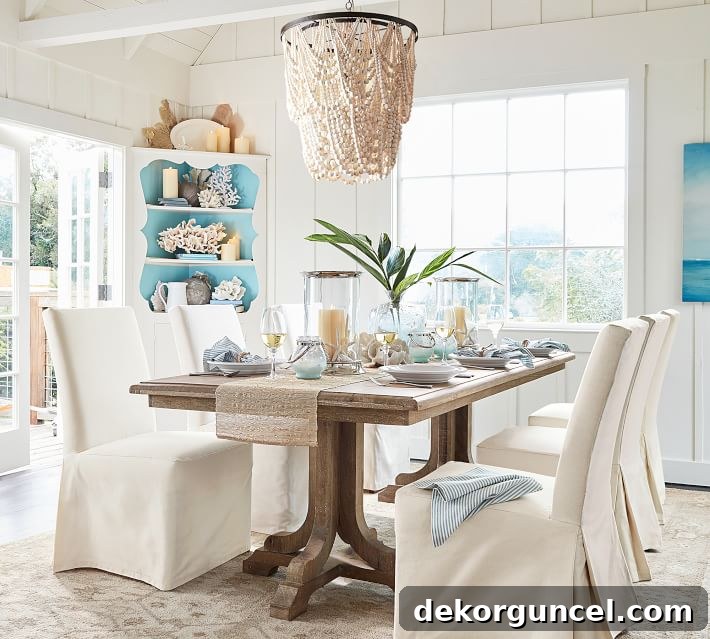 10 Stunning Wood Bead Chandeliers 9 Draped wood bead chandelier over a dining table