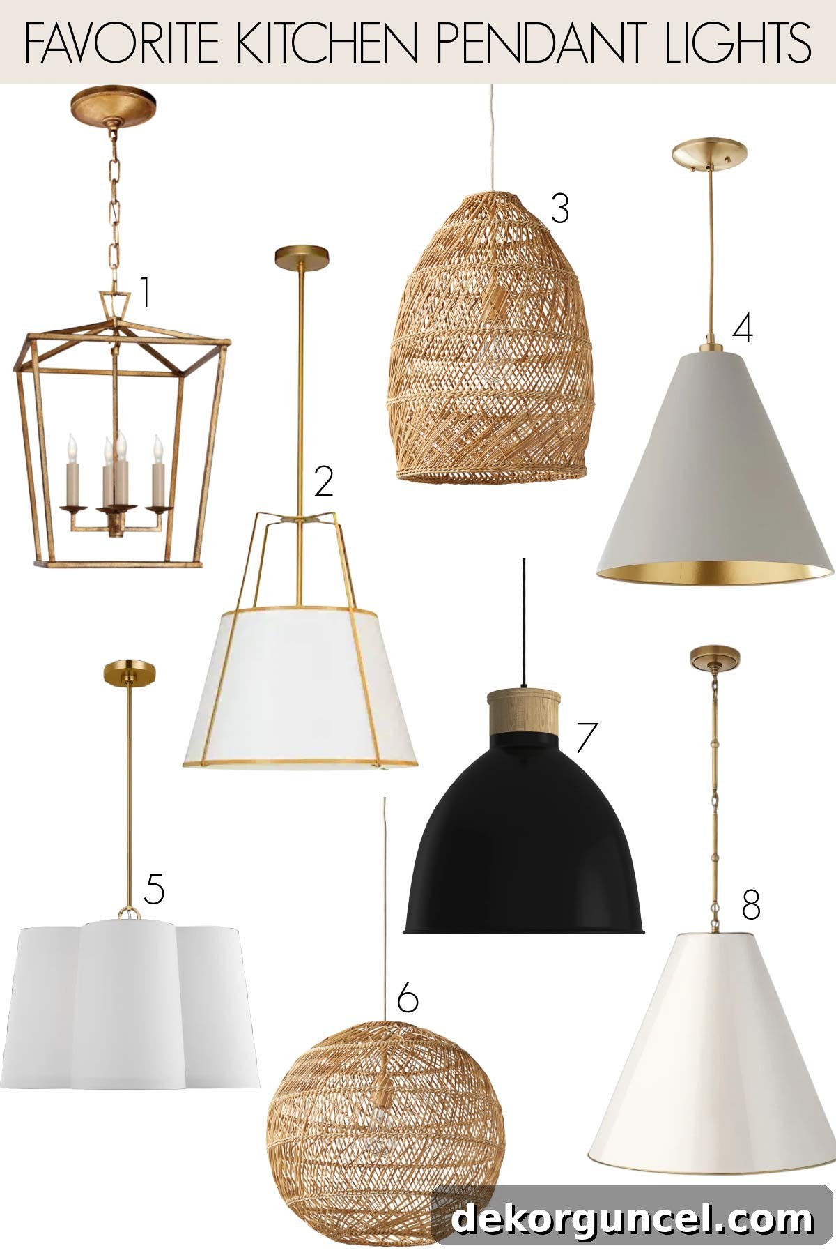 Optimal Pendant Light Height and Spacing for Kitchen Islands 6 Pendant lights for over a kitchen island