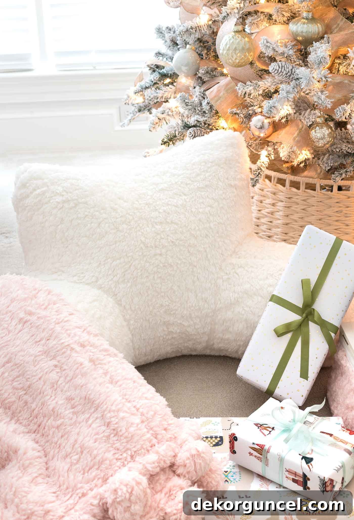 Super cozy lounge around pillow, an excellent Christmas gift for teen girls that offers versatile comfort for any room.