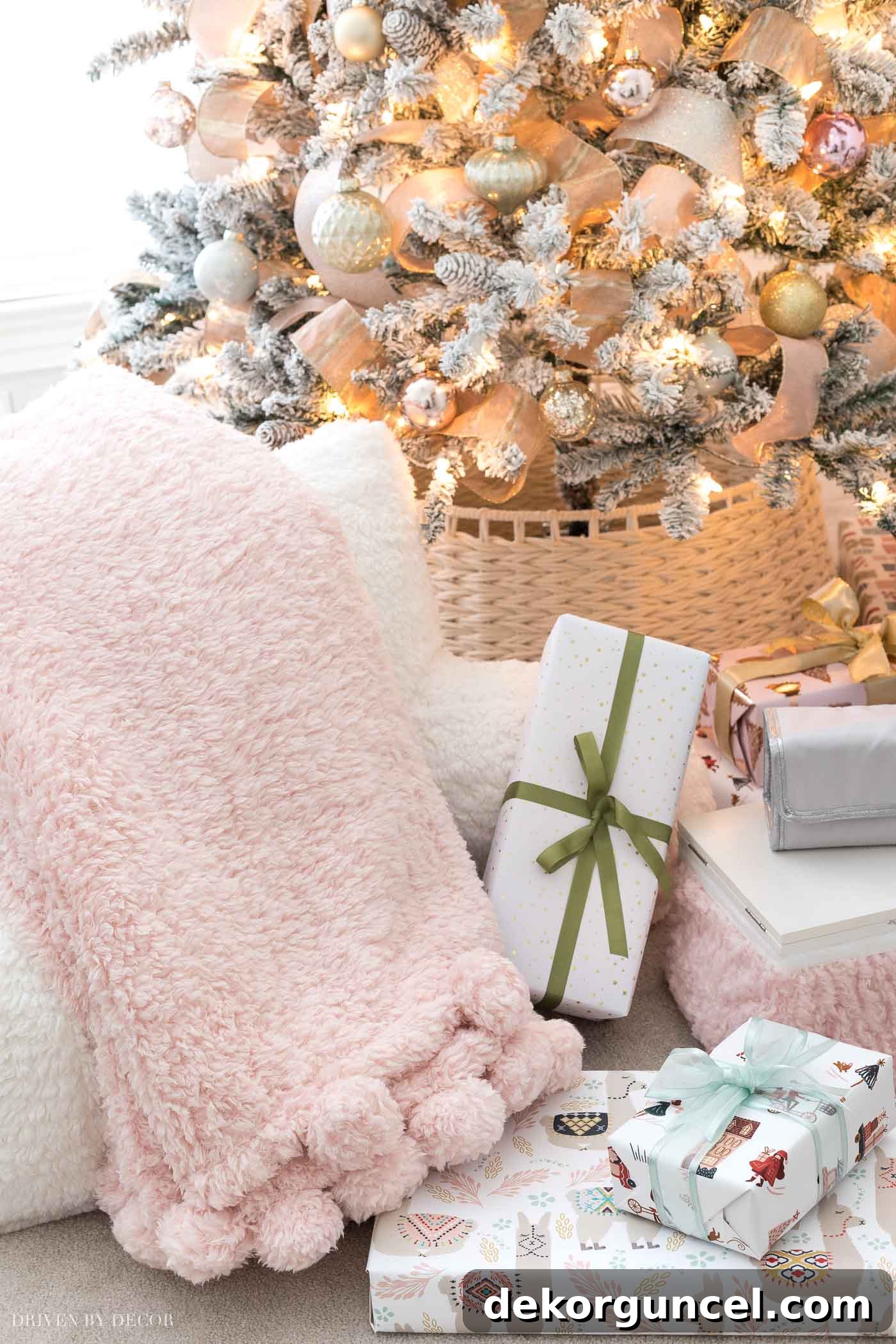 Soft and cozy pom pom throw, an excellent Christmas gift for teen girls who love comfort and stylish room accents.