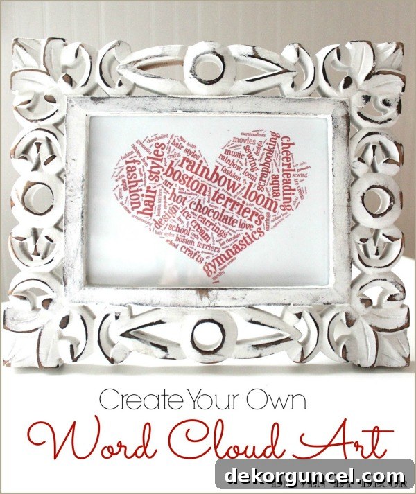 Create your own word cloud art with Tagxedo