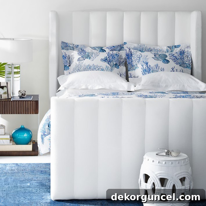 6 Home Decor Trends Shaping 2020 9 A gorgeous channeled headboard and footboard design, highlighting a trending bed style for 2020 bedrooms – modern luxury and comfort.