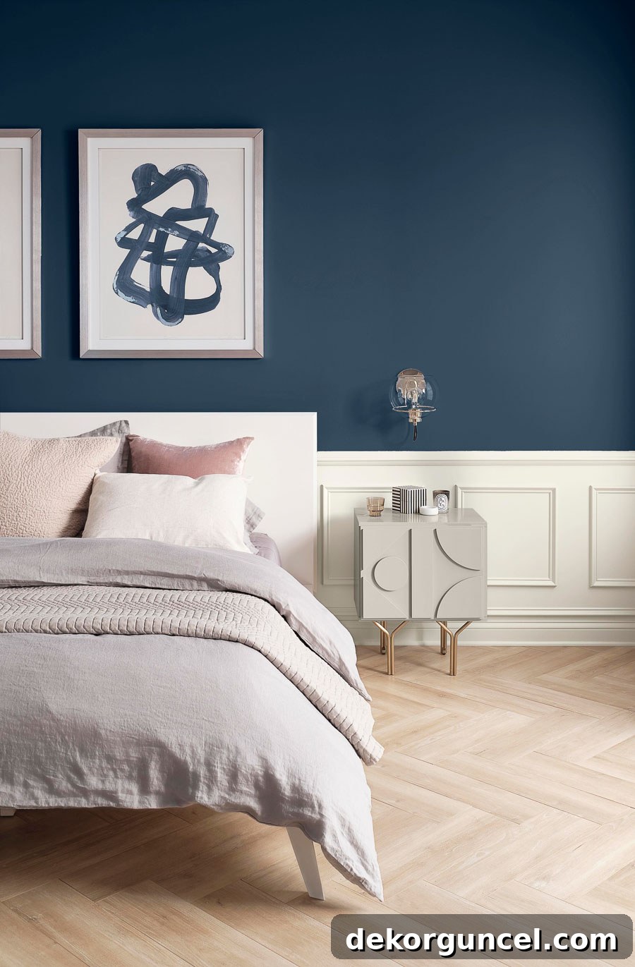 Sherwin-Williams' Naval, a deep and sophisticated navy blue, is their 2020 Color of the Year, leading the trend in blues and greens.