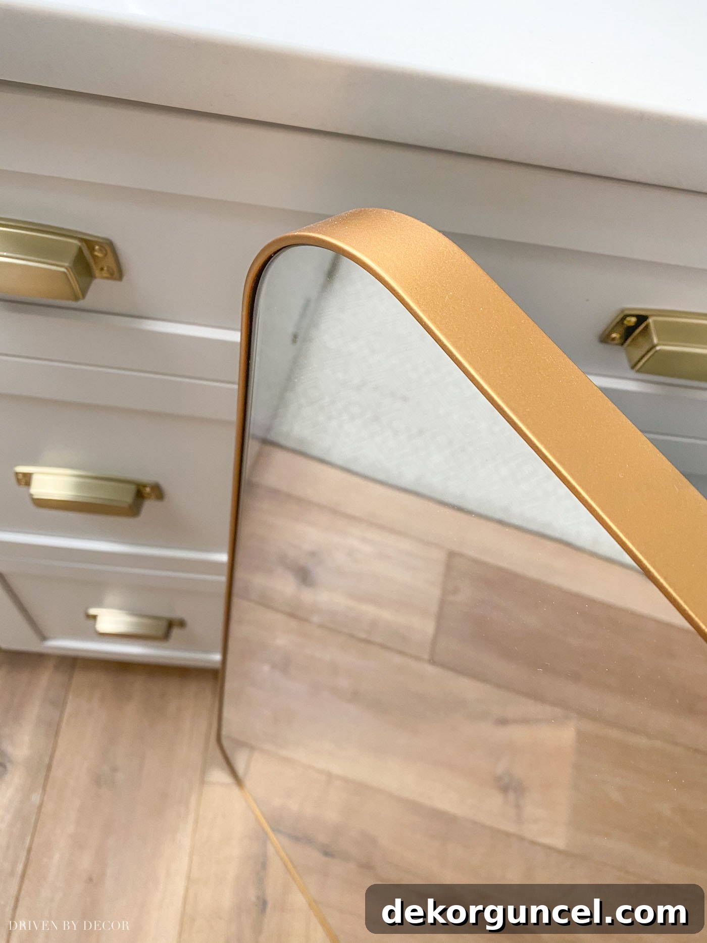 Our Bathroom Remodel Progress 16 Beautiful gold bathroom mirrors!
