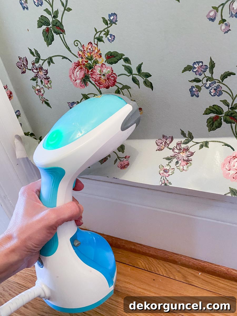 Expert advice on how to remove wallpaper using a steamer on top of the paper