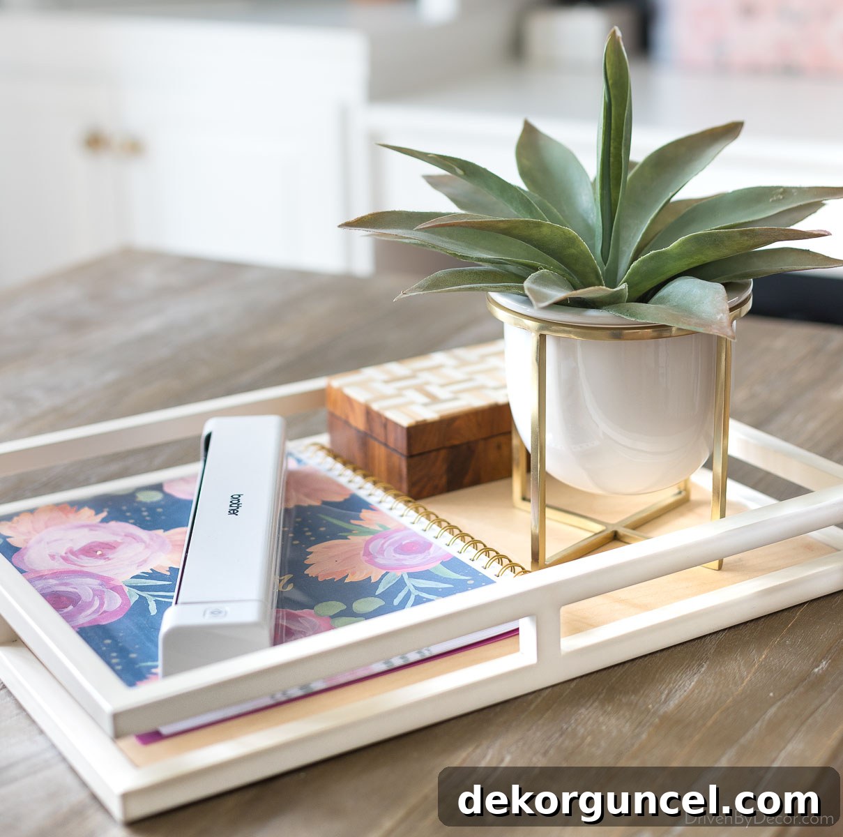 20 Genius Home Organization Hacks for a Clutter-Free Home 30 Mobile scanner on a desk tray, ready for digital document organization