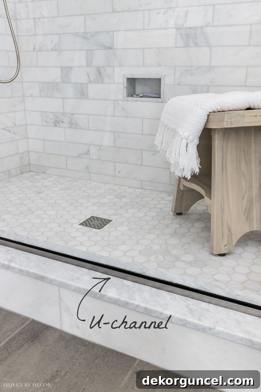 Glass Shower Enclosures What To Pay And What To Skip 5 Visual comparison showing the clean, continuous line of a U-channel at the base of a glass shower enclosure.