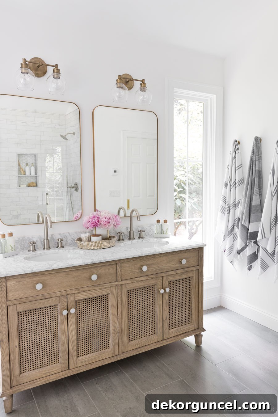 Glass Shower Enclosures What To Pay And What To Skip 10 Our beautiful bathroom vanity with strategically placed wall-mounted towel hooks for a clean and functional space.