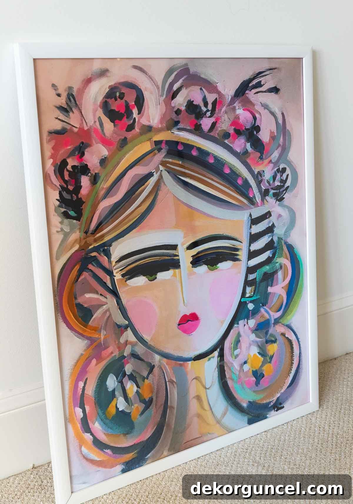 Warrior Girl framed art print from Etsy