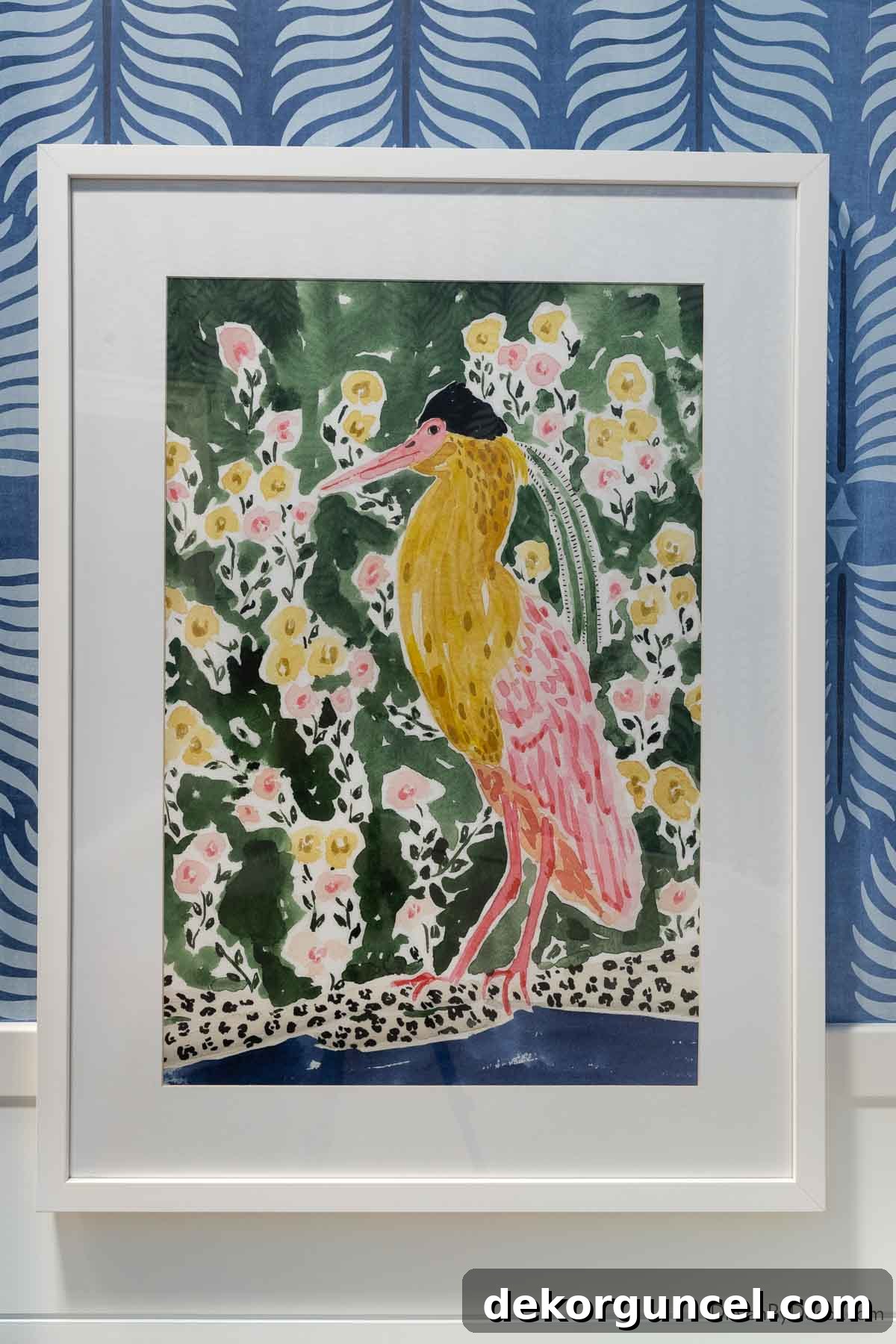 Tropical bird art print