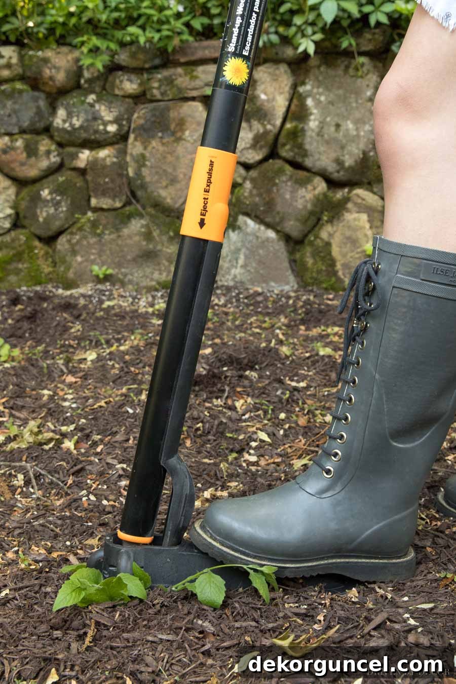 This stand-up weeder is the BEST! Works so well and saves your back!