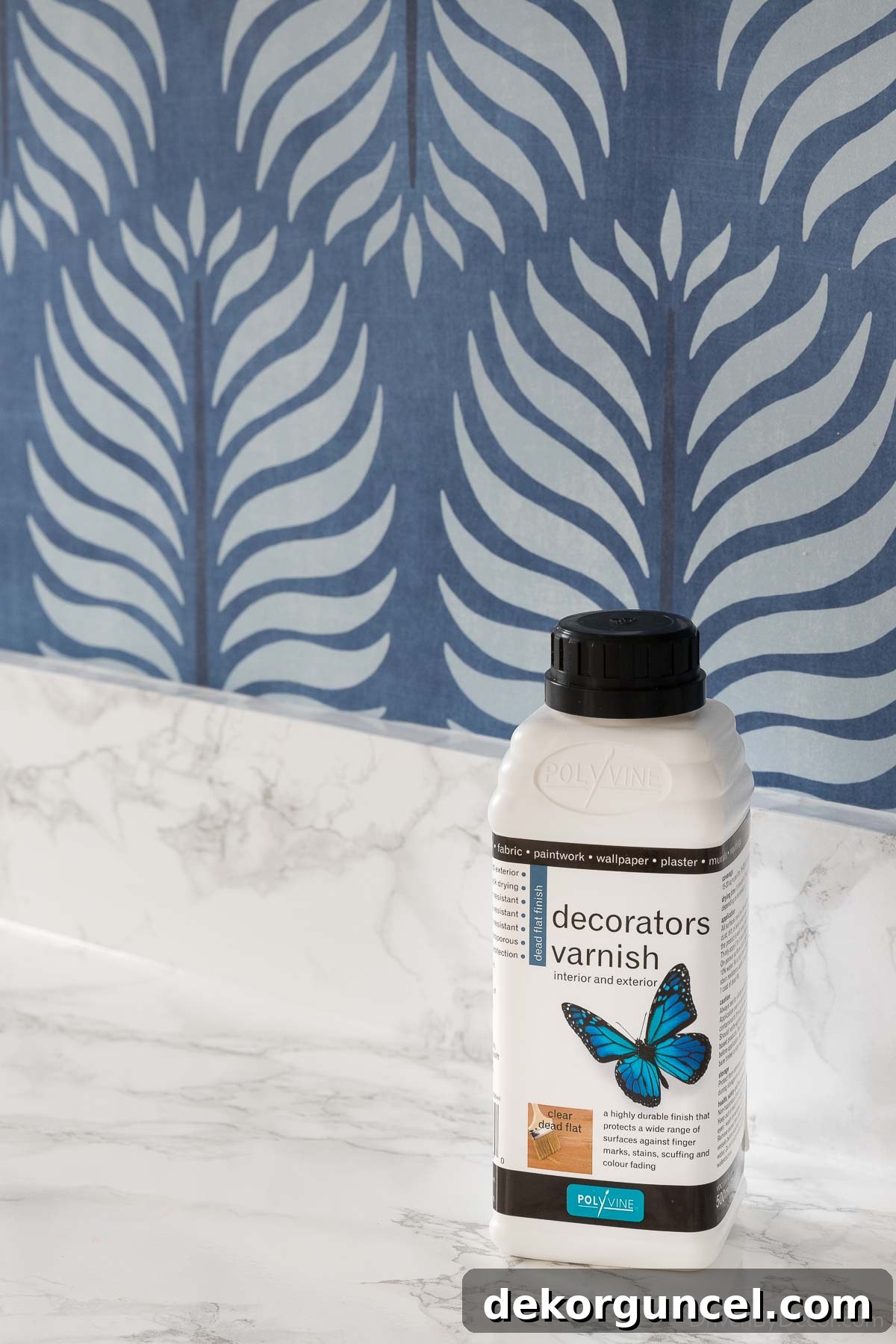 The key to protecting a wallpaper backsplash is using this specific varnish for durability!
