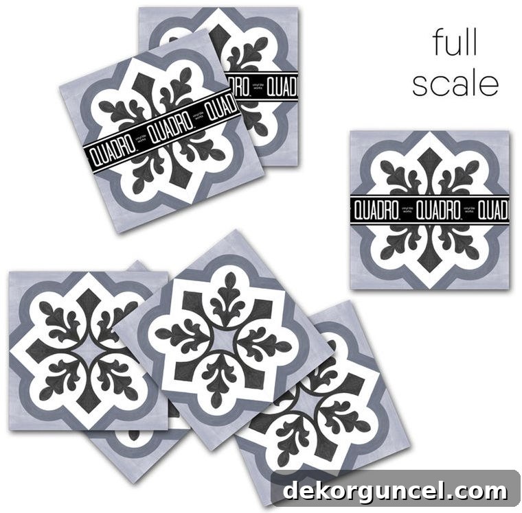Love these tile stickers that beautifully mimic Moroccan tile patterns!