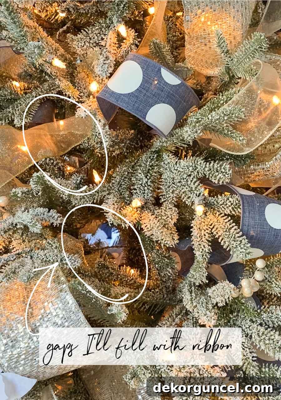 The Ultimate Christmas Tree Decorating Guide 12 How to put ribbon on Christmas trees - this is the first step!