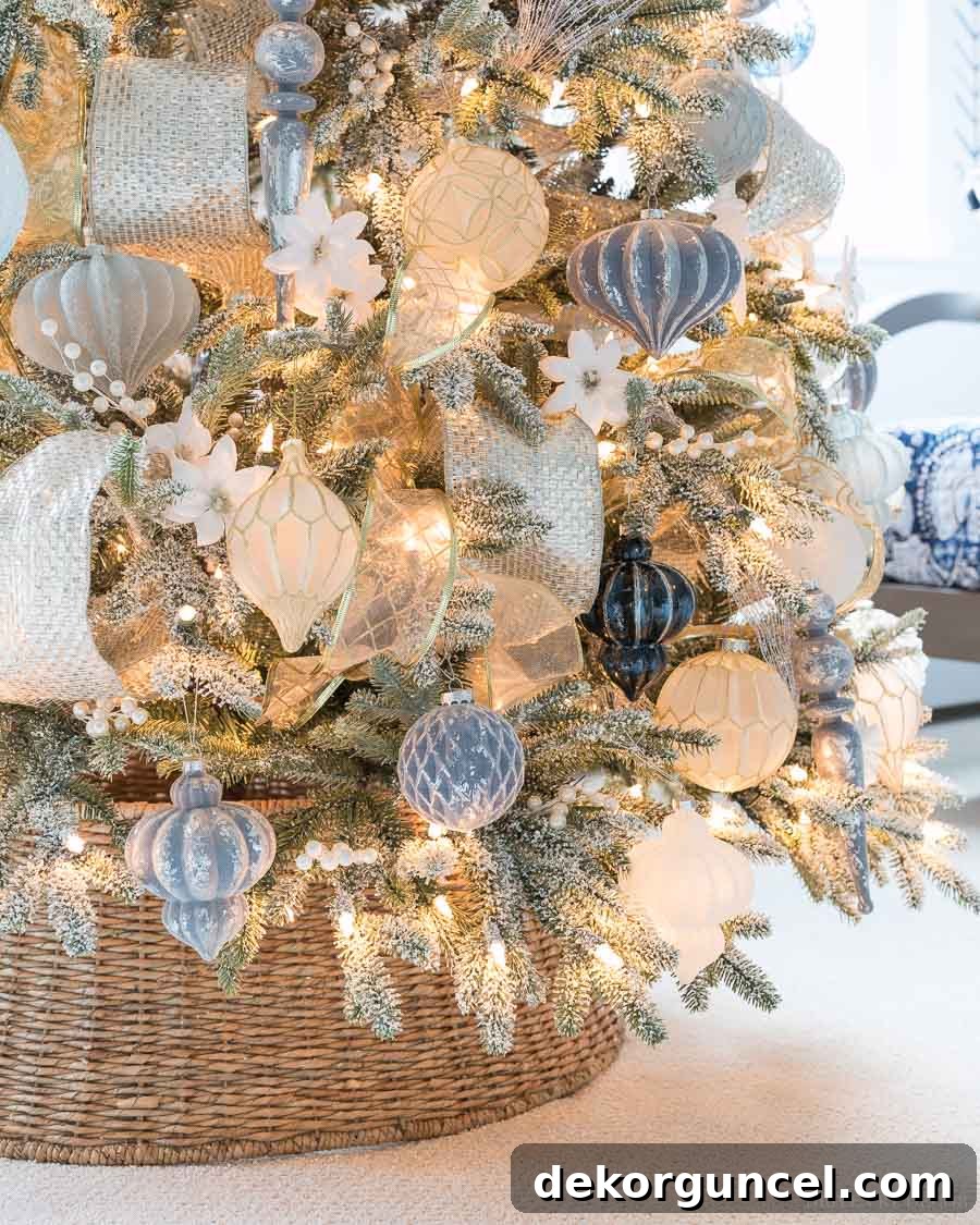 The Ultimate Christmas Tree Decorating Guide 8 Gorgeous Christmas tree collar - love the idea of using this instead of a skirt!
