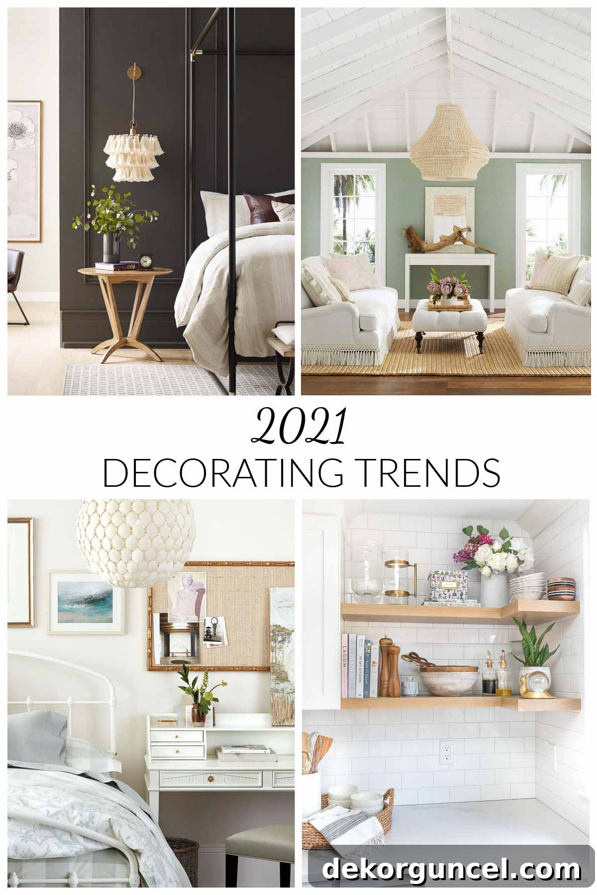 2021 home decor trends: A stylish living room showcasing a blend of classic and modern elements, setting the tone for the year's top interior design inspirations.