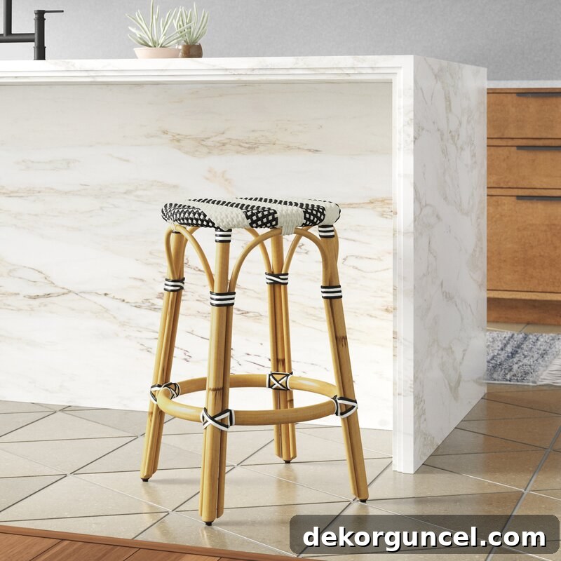 Choosing Kitchen Counter Stools Essential Tips And Favorite Selections 15 Bistro style backless counter stools in tons of color options!