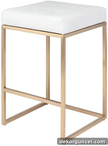 Choosing Kitchen Counter Stools Essential Tips And Favorite Selections 16 This backless counter stool would be a great choice for a more modern kitchen!